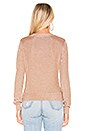 view 3 of 4 Metallic Sweater in Rose Gold