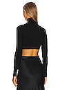 view 3 of 4 Selina Crop Turtle Neck Knit in Black