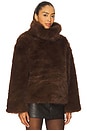 view 2 of 4 Renata Faux Fur Jumper in Chocolate