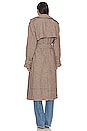view 4 of 6 Oversized Check Trench in Burgundy Check