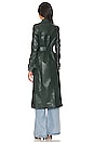 view 4 of 4 Faux Leather Trench Coat in Evergreen