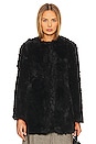 view 2 of 5 Logan Faux Fur Coat in Black