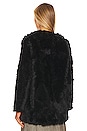 view 4 of 5 Logan Faux Fur Coat in Black