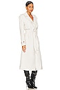 view 2 of 3 Faux Leather Trench Coat in Ivory