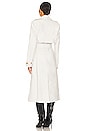 view 3 of 3 Faux Leather Trench Coat in Ivory