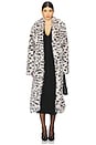 view 1 of 4 Dorothea Faux Fur Coat in Snow Leopard