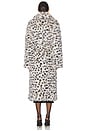 view 4 of 4 Dorothea Faux Fur Coat in Snow Leopard