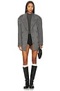 view 5 of 5 Classic Oversized Hailey Coat in Dove Grey