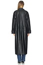 view 4 of 4 Reilia Vegan Leather Coat in Black