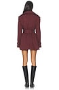 view 3 of 3 Aster Short Trench Coat in Deep Plum