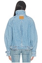 view 5 of 5 Funnel Neck Jacket in Mid Blue