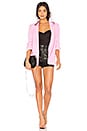 view 4 of 4 Tuck Sleeve Blazer in Marsh Pink