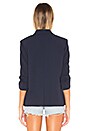 view 3 of 4 Tuck Sleeve Blazer in French Navy