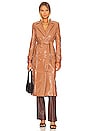 view 2 of 4 Hi-Shine Trench Coat in Camel
