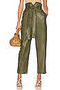 view 1 of 4 Hartley Vegan Leather Pant in Khaki