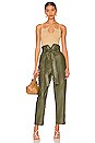 view 4 of 4 Hartley Vegan Leather Pant in Khaki