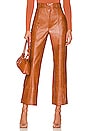 view 1 of 4 Croc Faux Leather Pant in Tan Croc