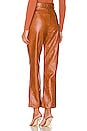 view 3 of 4 Croc Faux Leather Pant in Tan Croc