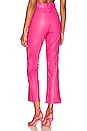 view 3 of 4 Polly Faux Leather Pant in Hot Pink