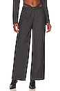 view 1 of 4 Wrap Front Pant in Charcoal