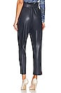 view 3 of 4 Debbie Faux Leather Pant in Navy