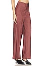 view 2 of 5 Pin Stripe High Waist Pant in Chestnut Stripe