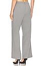 view 3 of 4 Callista Pin Stripe Pant in Grey Strpe