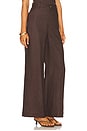 view 2 of 6 Enya Linen Pant in Chocolate