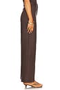 view 3 of 6 Enya Linen Pant in Chocolate