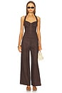 view 5 of 6 Enya Linen Pant in Chocolate