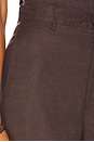 view 6 of 6 Enya Linen Pant in Chocolate