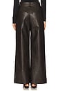 view 4 of 6 Marlowe Faux Leather Pant in Dark Choco