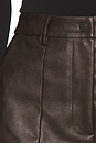 view 6 of 6 Marlowe Faux Leather Pant in Dark Choco