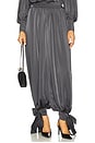 view 2 of 6 Alira Satin Balloon Pant in Charcoal