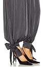 view 6 of 6 Alira Satin Balloon Pant in Charcoal