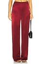 view 1 of 6 PANTALON DEVIN in Burgundy