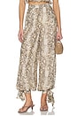 view 1 of 6 Alira Printed Balloon Pant in Snake Skin