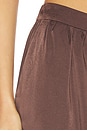 view 6 of 6 Nikola Satin Balloon Pant in Dark Chocolate