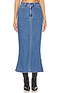 view 1 of 4 Larence Denim Maxi Skirt in Vintage Blue