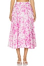 view 1 of 4 JUPE MIDI MIRABELLE in Pink Floral
