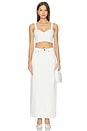 view 4 of 4 Evianna Maxi Skirt in Off White