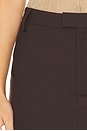 view 6 of 6 Maika Mid Rise Mini Skirt in Dark Chocolate