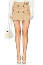 view 1 of 6 JUPE MINI TAILLE MOYENNE JADEY in Camel