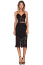 view 4 of 4 Sienna Lace Midi Skirt in Black
