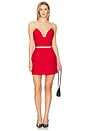 view 5 of 6 x REVOLVE Delphi Hourglass Mini Skirt in Fire Red