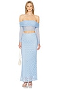 view 5 of 6 x REVOLVE Adoni Mid Rise Maxi Skirt in Cornflower