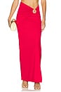 view 2 of 7 x REVOLVE Neve Maxi Skirt in Deep Red