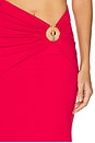 view 7 of 7 x REVOLVE Neve Maxi Skirt in Deep Red