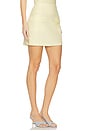 view 2 of 6 Delphi Linen Mini Skirt in Canary Yellow