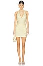 view 5 of 6 Delphi Linen Mini Skirt in Canary Yellow